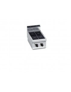 Cocina vitroceramica 2 fuegos de sobremesa Bertos...
