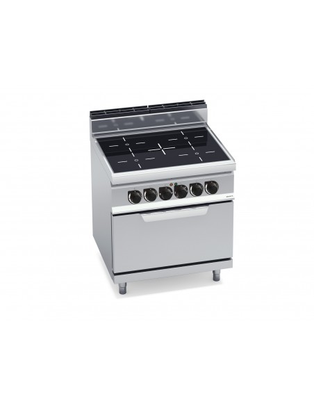 Cocina vitroceramica 4 fuegos Bertos Mod.E7P4M/VTR, con horno