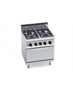 Cocina 4 fuegos con horno Bertos Mod. G7F4+FG, a gas