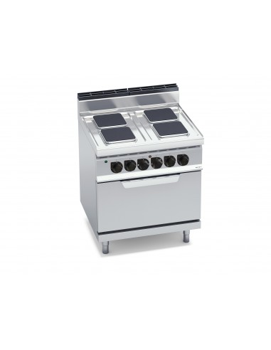 Cocina 4 fuegos con horno electrico Bertos Mod. E7PQ4+FE, electrica