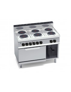 Cocina 6 fuegos con horno electrico Bertos Mod. E7P6+FE,...