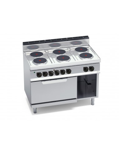 Cocina 6 fuegos con horno electrico Bertos Mod. E7P6+FE, electrica