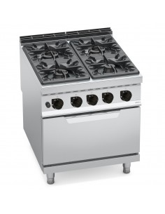 Cocina 4 fuegos con horno Bertos Mod. G9F4+FG, a gas