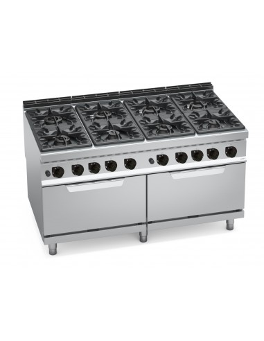 Cocina 8 fuegos con 2 hornosBertos Mod. G9F8+2FG, a gas
