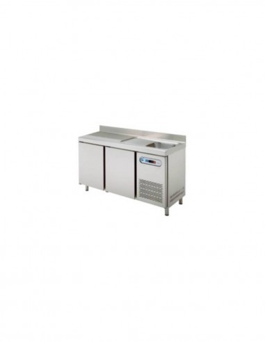 Mesa refrigerada con fregadero MPSF-150