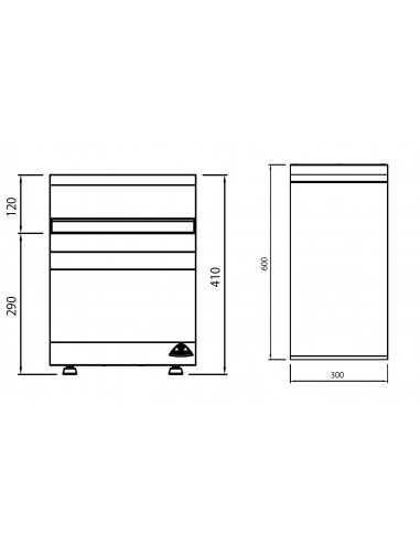 Modulo neutro de sobremesa Bertos Mod. N6-3B