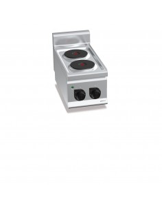 Cocina 2 fuegos sobremesa Bertos Mod. E6P2B, electrica
