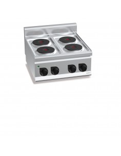 Cocina 4 fuegos sobremesa Bertos Mod. E6P4B, electrica