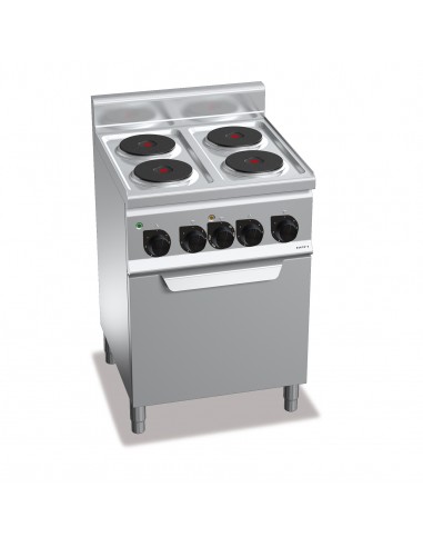 Cocina 4 fuegos con horno Bertos Mod. E6P4+FE1, electrica