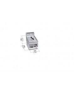 Freidora sobremesa Bertos Mod. GL8B, a gas 2