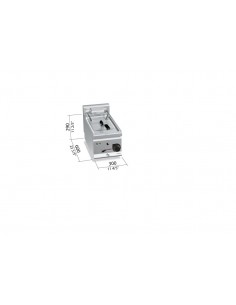 Freidora sobremesa Bertos Mod. E6F10-3B, electrica 2