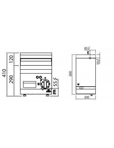 Fry-top de acero rectificado Bertos Mod....