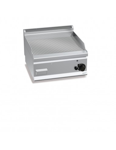 Fry-top de acero rectificado Bertos Mod. G6FR6B, a gas acanalada