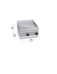 Fry-top de acero rectificado Bertos Mod. E6FL6BP-2,... 2