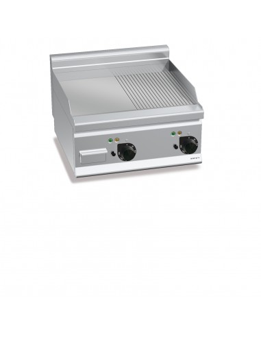 Fry-top de acero rectificado Bertos Mod. E6FM6BP-2, electrica lisa/acanalada