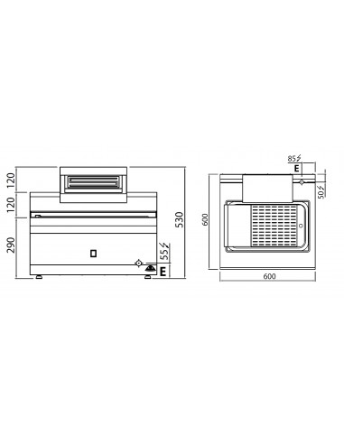 Mantenedor de fritos Bertos Mod. E6SP6B, electrico