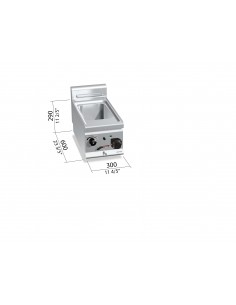 Cuecepastas Bertos Mod. E6CP3B, electrico 2