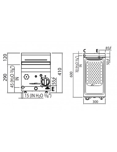 Cuecepastas Bertos Mod. E6CP3B, electrico