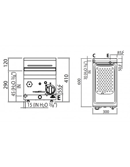 Cuecepastas Bertos Mod. E6CP3B, electrico