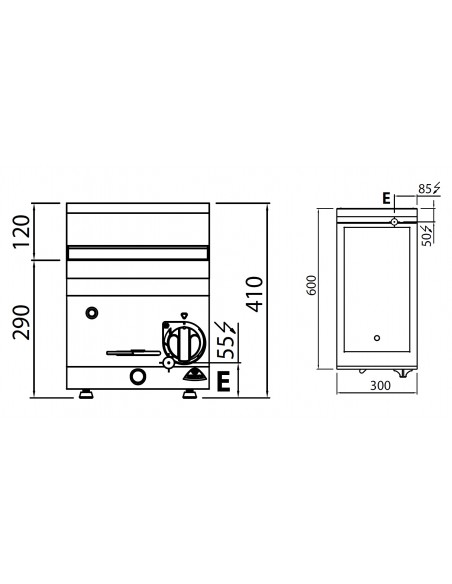 Baño maria Bertos Mod. E6BM3B, electrico