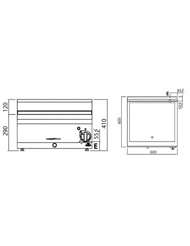 Baño maria Bertos Mod. E6BM6B, electrico