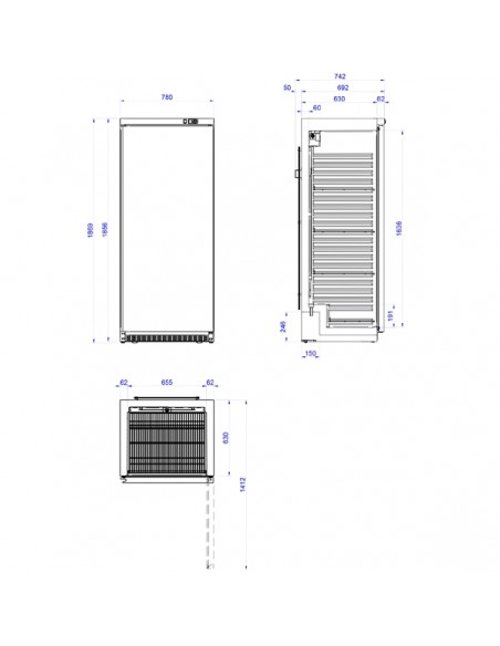 Armario de congelacion Edenox Mod. ANS-651