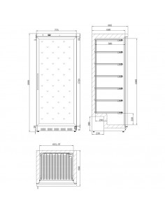 Armario de congelacion Edenox Mod. ANS-601-C HC, puerta... 2