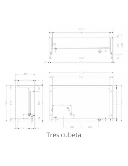 Baño maria de sobremesa Edenox Mod. BMSM-311
