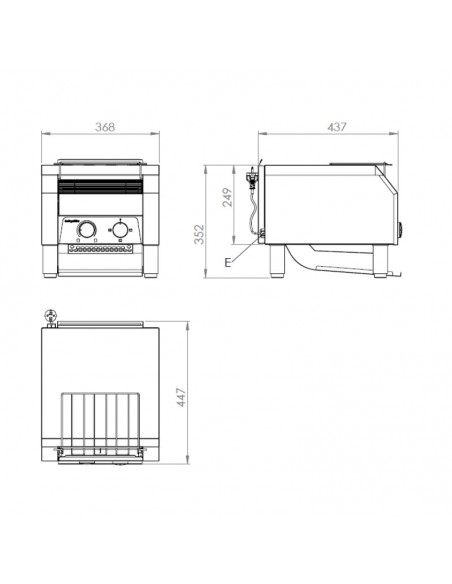 Tostador de cinta Edenox Mod. TPC-40