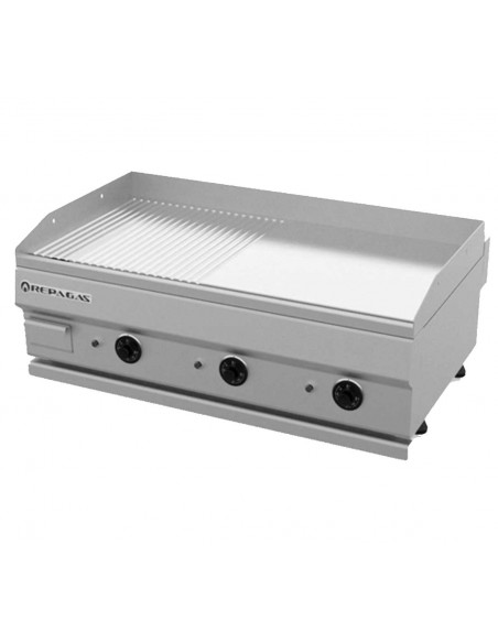 Plancha de cromo duro Repagas Mod. E-95/CDLR, electrica lisa/ranurada