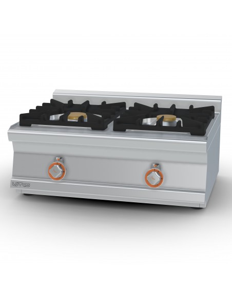 Cocina 2 fuegos sobremesa Lotus Mod. PC2T-68G, a gas