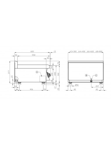 Cuecepastas sobremesa Lotus Mod. CPT-64G, a gas