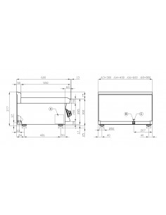 Fry-top sobremesa cromo duro Lotus Mod. FTLT-64GSS, a gas 2