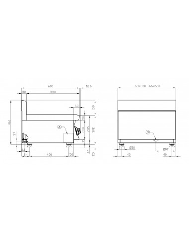 Freidora sobremesa Lotus Mod. F8T-63G, a gas