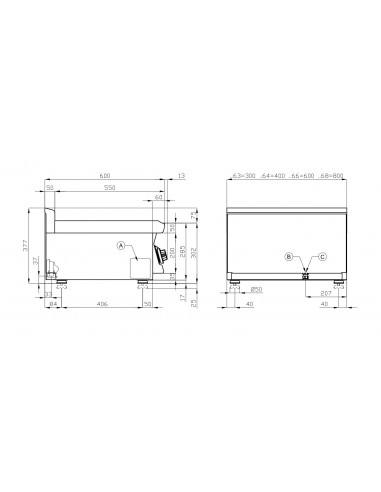 Cocina 4 fuegos sobremesa Lotus Mod. PCT-66G, a...