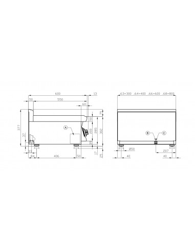 Cocina 6 fuegos sobremesa Lotus Mod. PCT-610G,...