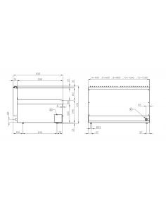Cocina 4 fuegos sobremesa Lotus Mod. PC-8G, a gas 2