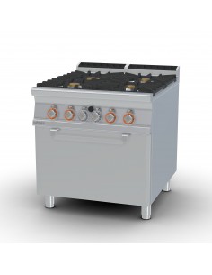 Cocina 4 fuegos con horno Lotus Mod. CF4-98G, a gas