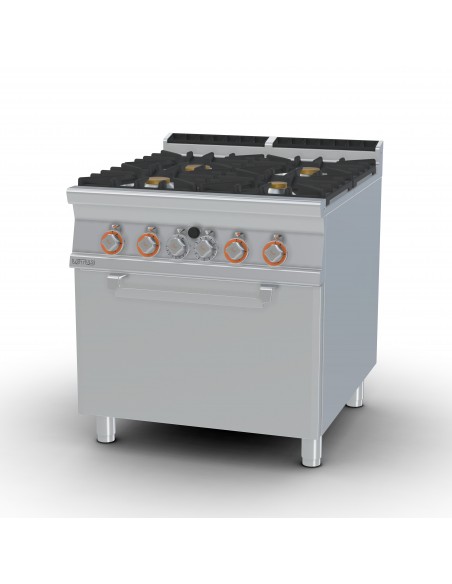 Cocina 4 fuegos con horno Lotus Mod. CF4-98G, a gas