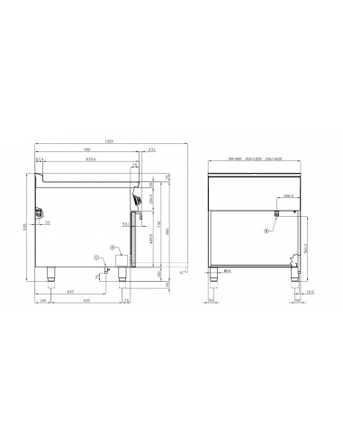 Cocina 4 fuegos con horno Lotus Mod. CF4-98G, a...