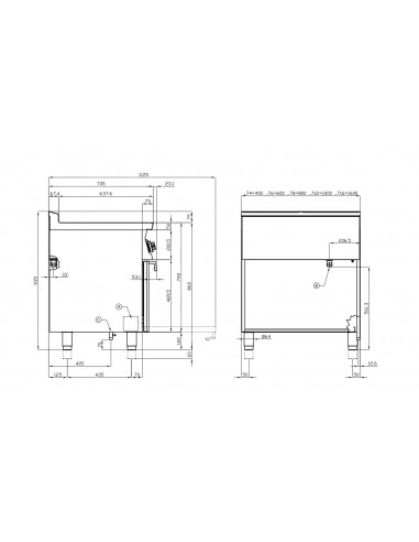 Cocina 6 fuegos con horno electrico Lotus Mod....