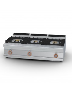 Cocina 3 fuegos sobremesa Lotus Mod. PC3T-712G, a gas
