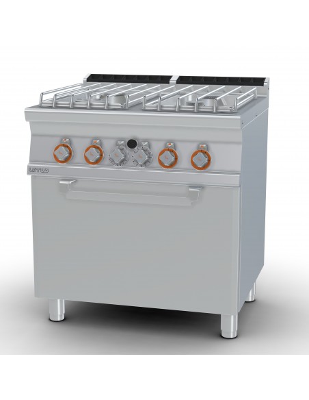 Cocina 4 fuegos con horno Lotus Mod. CF4-78GP, a gas
