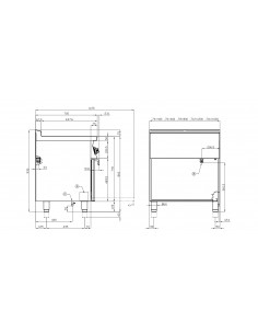 Cocina 4 fuegos con horno Lotus Mod. CF4-78GP, a gas 2