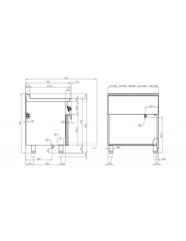 Cocina 4 fuegos con horno electrico Lotus Mod....