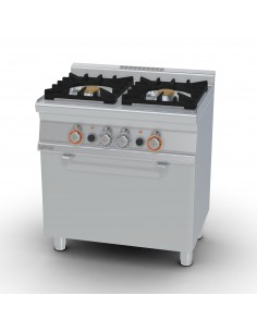 Cocina 2 fuegos con horno Lotus Mod. CF2-68G, a gas