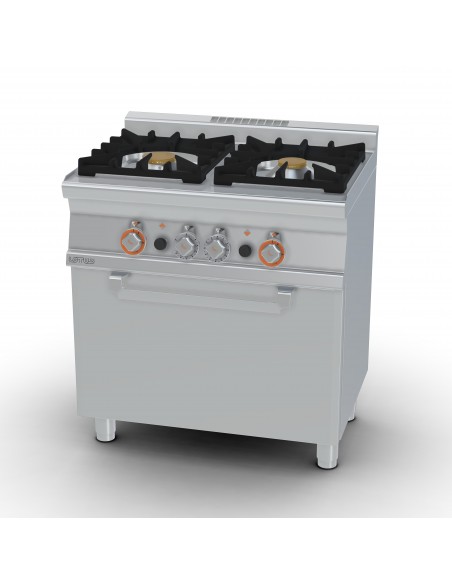 Cocina 2 fuegos con horno Lotus Mod. CF2-68G, a gas