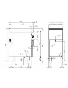 Cocina 4 fuegos Lotus Mod. PC-78GP, a gas 2