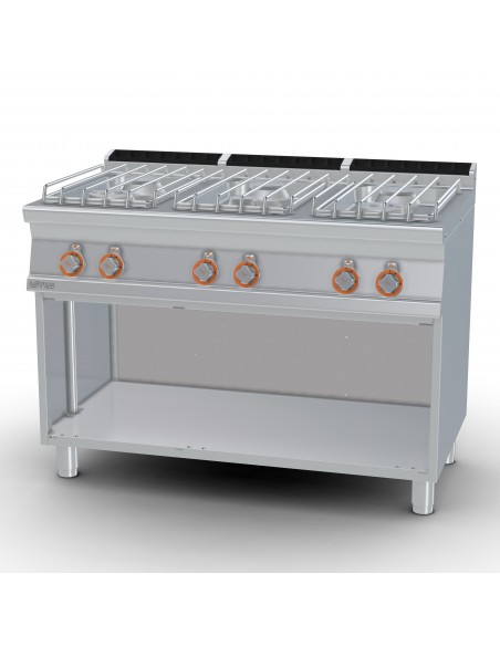 Cocina 6 fuegos Lotus Mod. PC-712GP, a gas