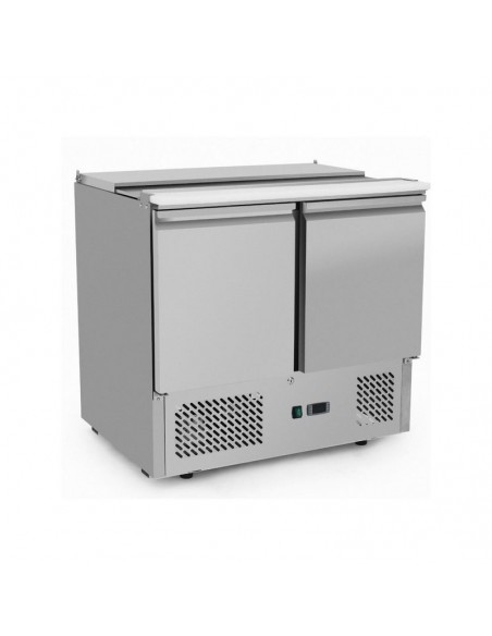 Mesa de ensaladas refrigerada Unifrost Mod. SA90GK, con tabla de corte